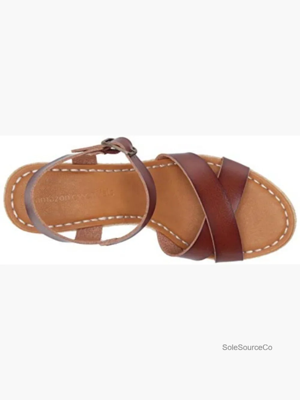 Women's Espadrille Wedge Sandal with Adjustable Buckle